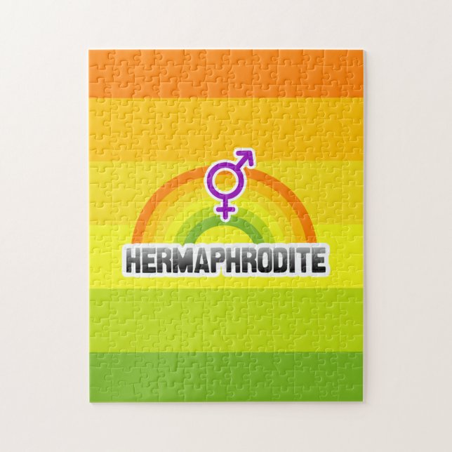 HERMAPHRODITE RAINBOW JIGSAW PUZZLE (Vertical)
