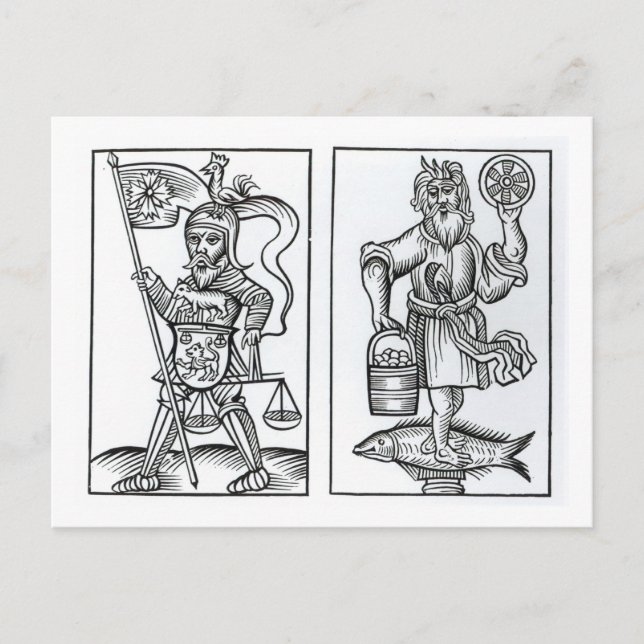 Hermensul or Irmensul (left) and Crodon (right) id Postcard (Front)