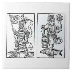 Hermensul or Irmensul (left) and Crodon (right) id Tile