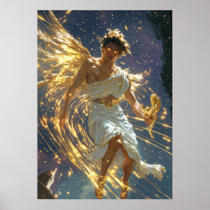 Hermes, Messenger of the Gods - Divine Speed Poster