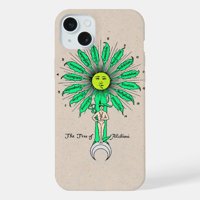 Hermes Sacred Tree of Alchemy iPhone Case (Back)