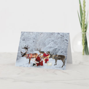 Hermes the Maltese Christmas Greeting Card