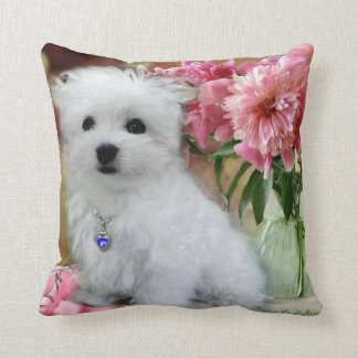 Hermes the Maltese Cushion