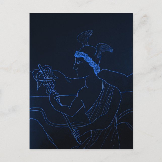 Hermes - The Messenger God Postcard (Front)