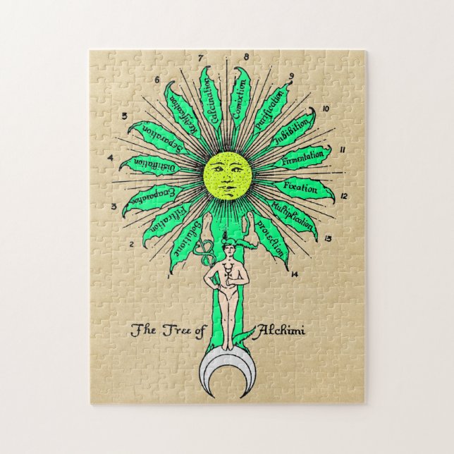Hermes Tree of Alchemy Jigsaw Puzzle (Vertical)