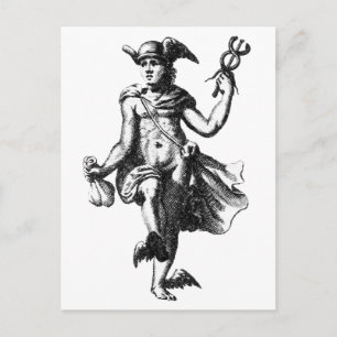 Hermes Trismegistus Alchemy Postcard