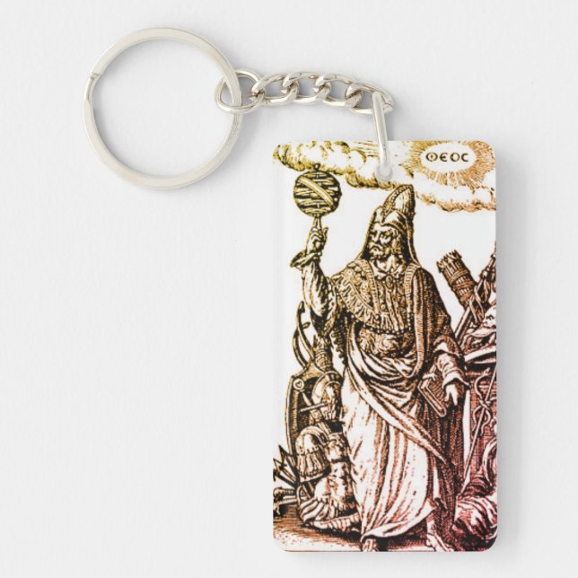 Hermes Trismegistus (Hermes the Thrice-Greatest) Key Ring (Front)