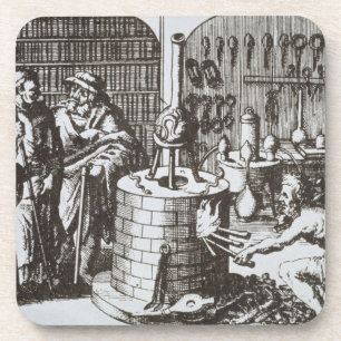 Hermetic Philosophers and an Alchemist, from 'Muse Coaster