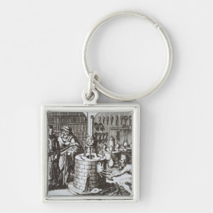 Hermetic Philosophers and an Alchemist, from 'Muse Key Ring