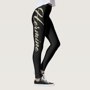 Hermine white Handwriting trousers Leggings