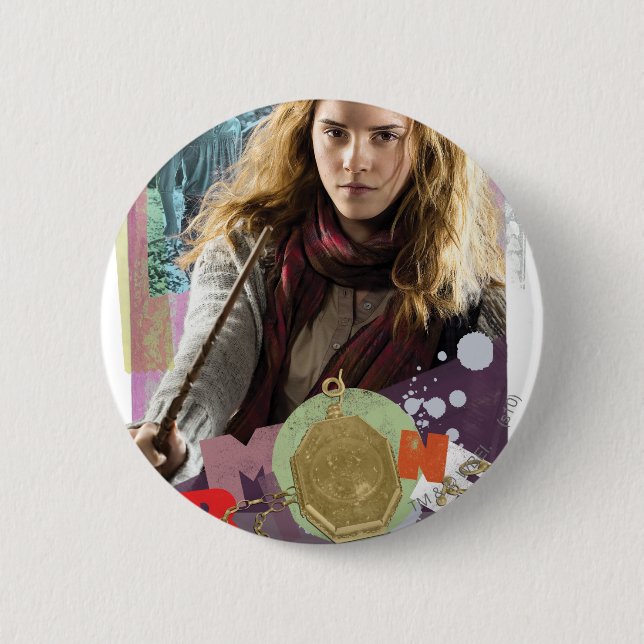 Hermione 14 6 cm round badge (Front)