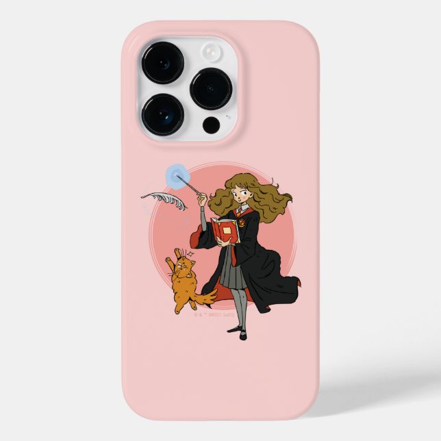 Hermione and Crookshanks Wingardium Leviosa Case-Mate iPhone Case (Back)