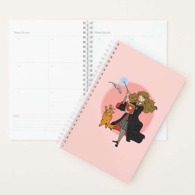 Hermione and Crookshanks Wingardium Leviosa Planner (Display)