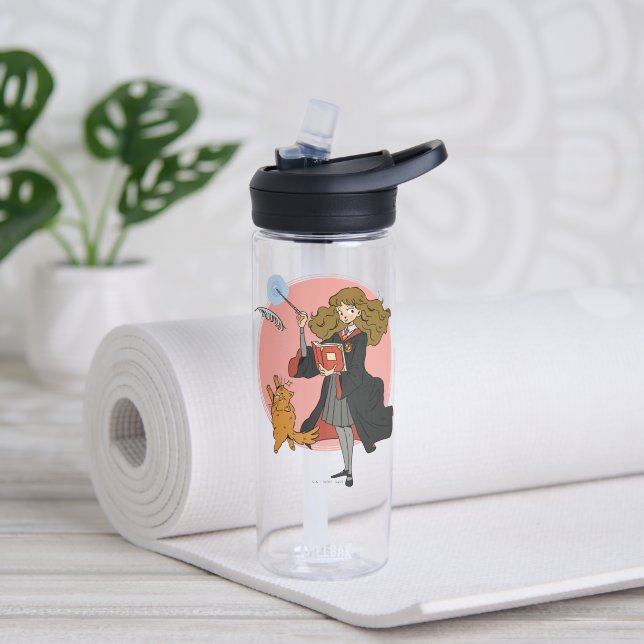 Hermione and Crookshanks Wingardium Leviosa Water Bottle (Yoga)
