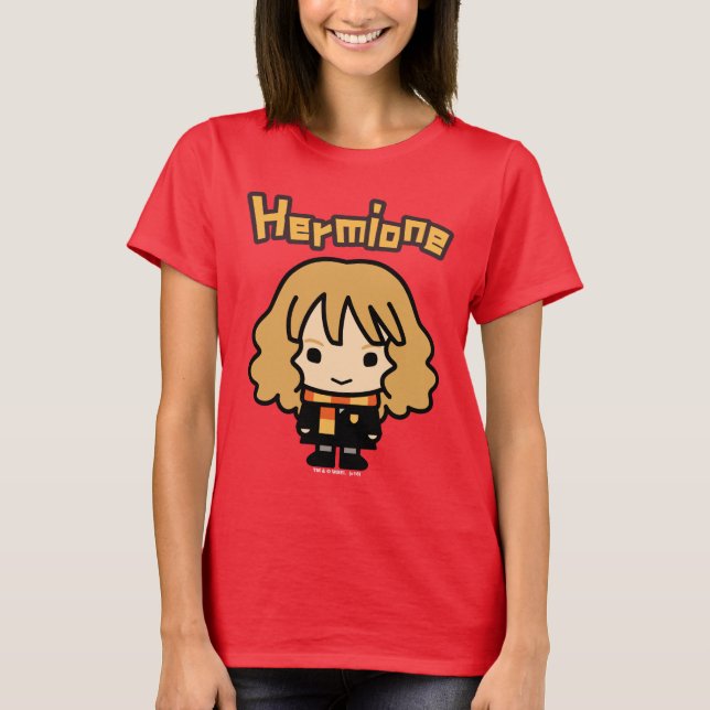 Hermione Granger Cartoon Character Art T-Shirt (Front)