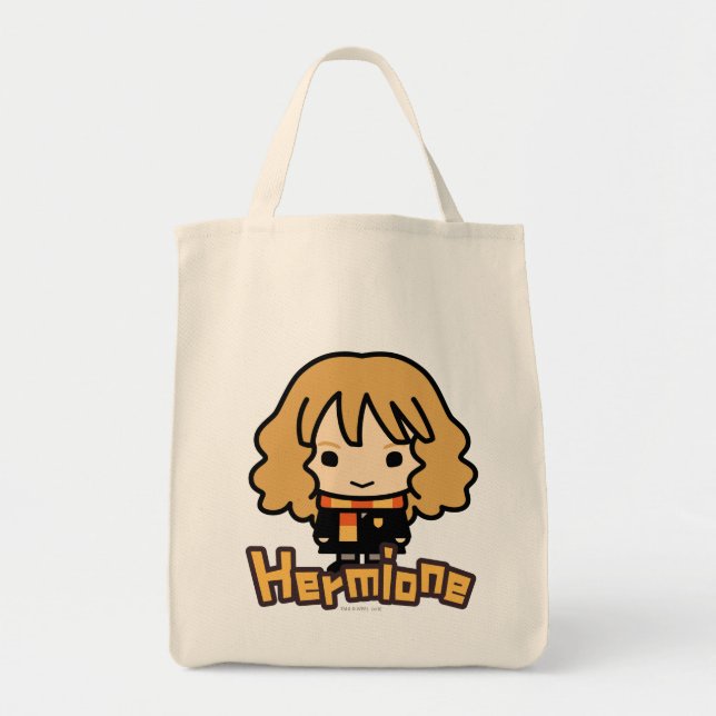 Hermione Granger Cartoon Character Art Tote Bag (Front)