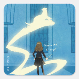Hermione Granger Patronus Painting Square Sticker