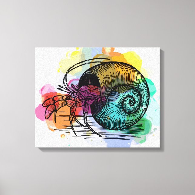 Hermit Crab Canvas Print (Front)