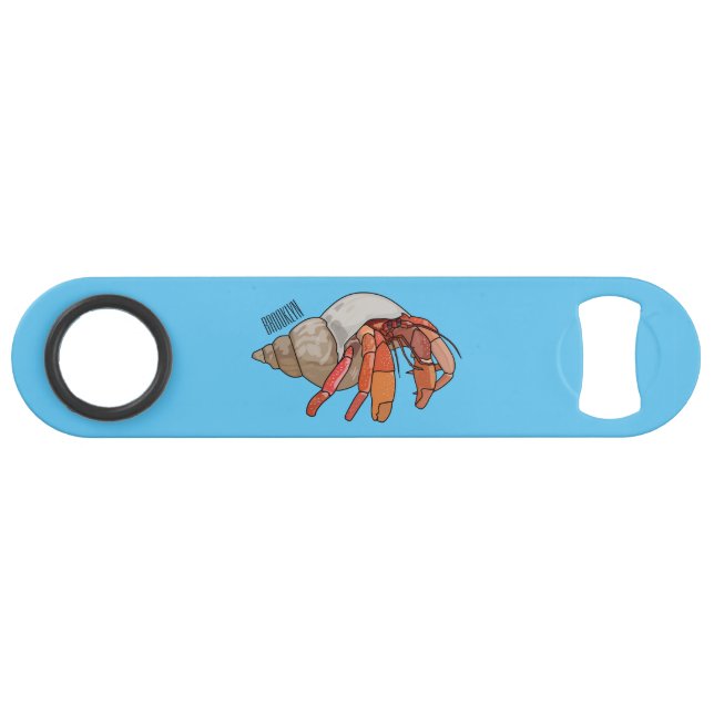 Hermit crab cartoon illustration (Front (Horizontal))