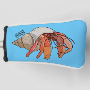 Hermit crab cartoon illustration golf head cover