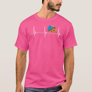 Hermit Crab Heartbeat Ekg Pulse Hermit Crab Lover  T-Shirt
