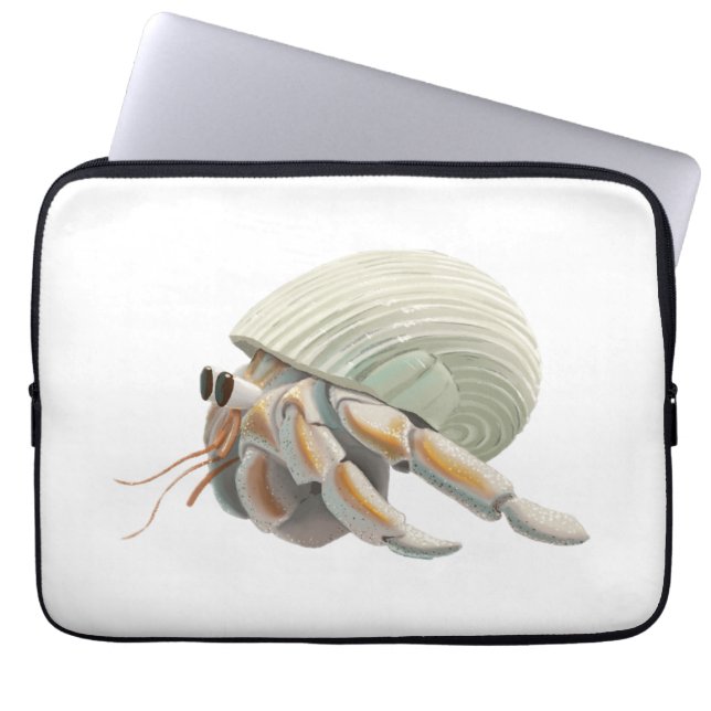 Hermit Crab Laptop Case (Front)