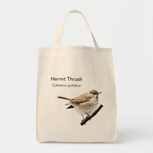 Hermit Thrush Grocery Tote (Front)