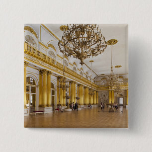 Hermitage Museum, Room 191, The Great Hall 15 Cm Square Badge