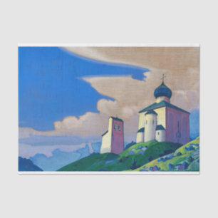 Hermitage of Saint Sergius by Nicholas Roerich Tissue Paper