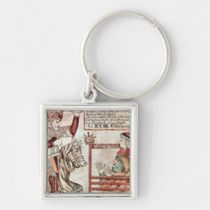 Hermod astride Sleipnir Key Ring