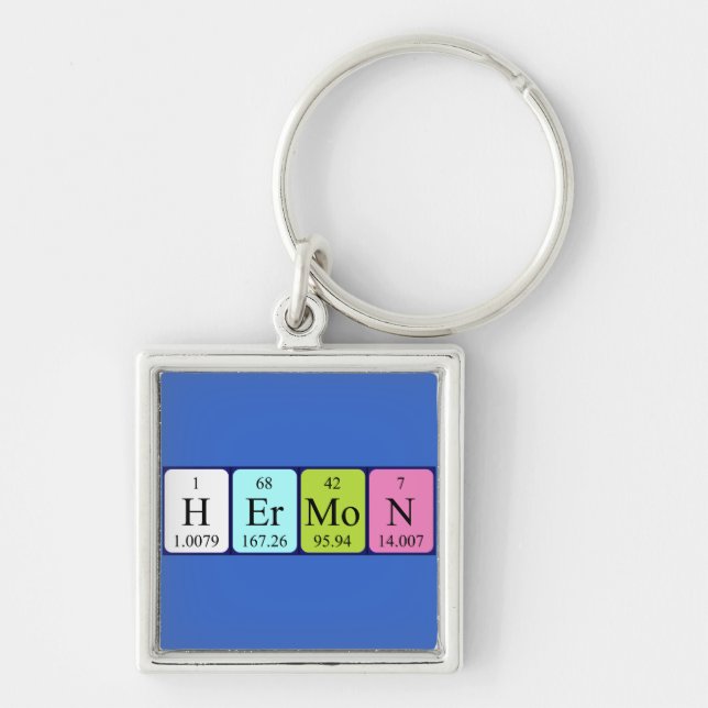 Hermon periodic table name keyring (Front)