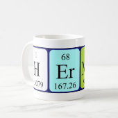 Hermon periodic table name mug (Front Left)