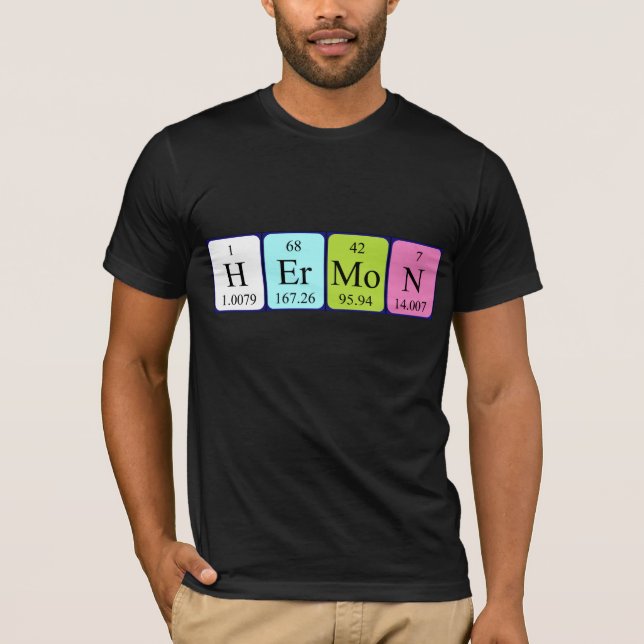 Hermon periodic table name shirt (Front)