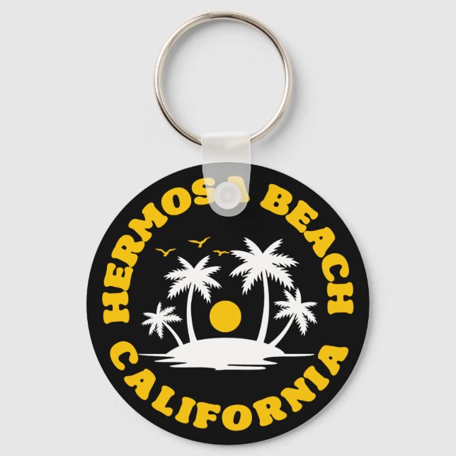 Hermosa Beach,California Key Ring (Front)