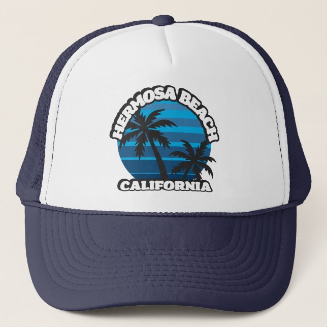 Hermosa Beach,California Trucker Hat (Front)