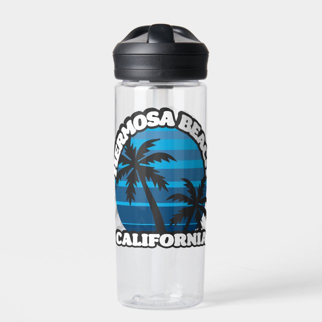 Hermosa Beach,California Water Bottle (Front)