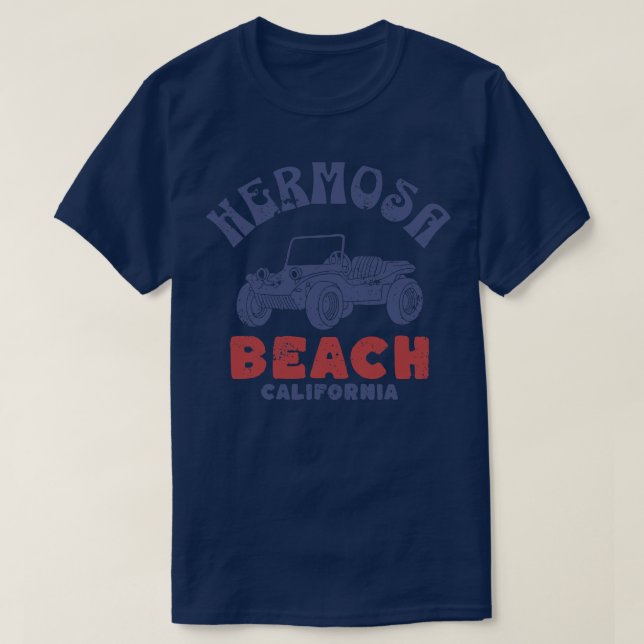 Hermosa Beach distressed T-Shirt (Design Front)
