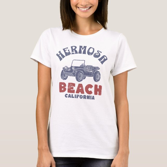 Hermosa Beach distressed T-Shirt (Front)