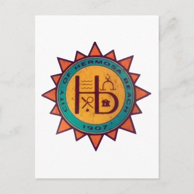 Hermosa Beach Seal Postcard (Front)