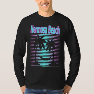 Hermosa Beach Travel Retro Beach Vacation Souvenir T-Shirt