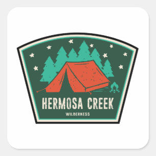 Hermosa Creek Wilderness Colorado Camping Square Sticker
