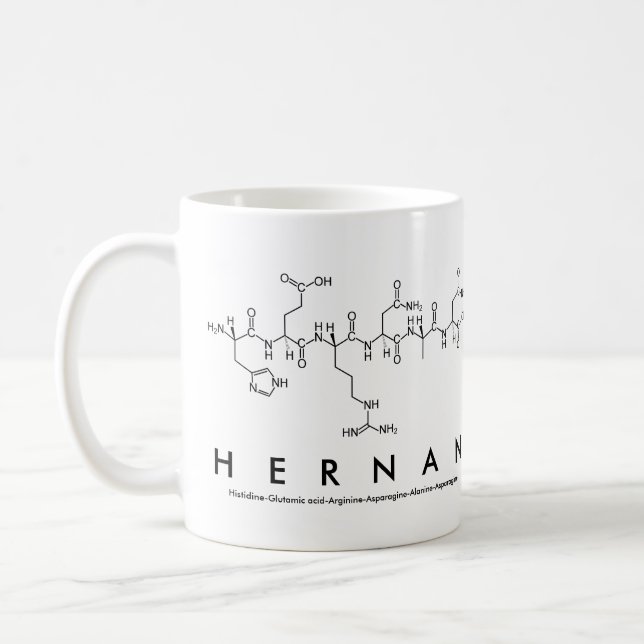Hernan peptide name mug (Left)
