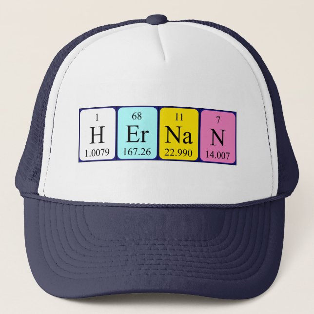 Hernan periodic table name hat (Front)