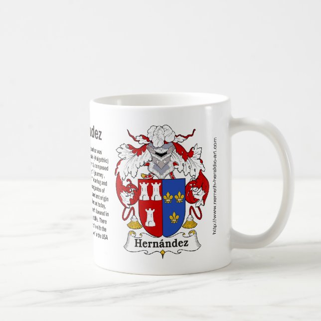 Hernandez Family Crest on a mug (Right)
