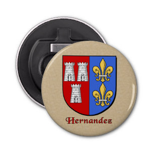 Hernandez Historical Arms Shield Bottle Opener