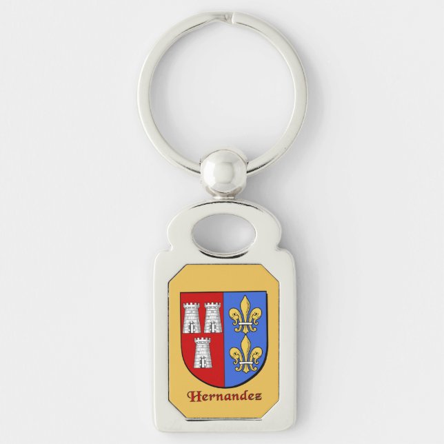 Hernandez Historical Shield Key Ring (Front)