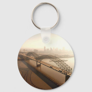 Hernando de Soto Bridge in Memphis Key Ring