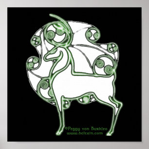 Herne Deer Celtic Art Prints