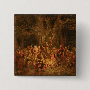 Herne's Oak from 'The Merry Wives of Windsor' by W 15 Cm Square Badge