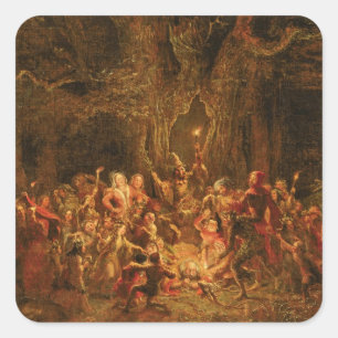 Herne's Oak from 'The Merry Wives of Windsor' by W Square Sticker